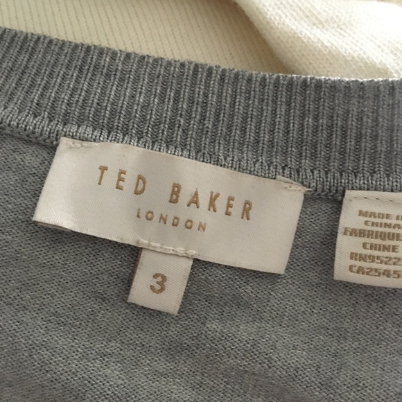 TED BAKER Fareeda Woven Patchwork Sweater Size 3 - Picture 6 of 7